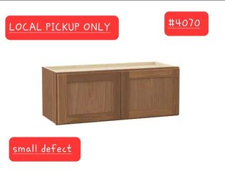 ➿️ Sinclair 30 in. W x 12 in. D x 12 in. H Assembled Wall Bridge Kitchen Cabinet #4070