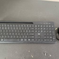 Bluetooth rechargeable wireless keyboard and mouse