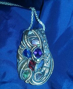 Wire wrap silver and gold