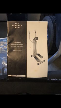 Sharper Image Foldaway Elliptical Strider with Heart Rate Monitor