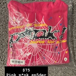 Pink P*nk Sp5der Hoodie