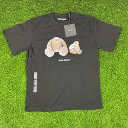 🧸Palm Angels Teddy Bear T-Shirt – Black – Size M