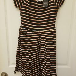 Hollister Black Striped Sundress Size S