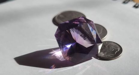 61.40 carat massive all natural amethyst