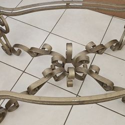 Wrought Iron Coffee Table Base - Glass Not Included