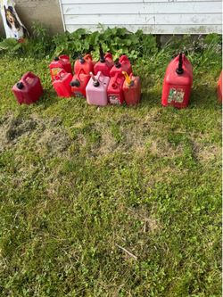 GAS CANS, SMALL AND LARGE,PLASTIC