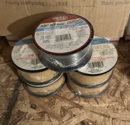 5 Rolls Of Lincoln Electric 1-lb 0.035-in All positions Flux wire