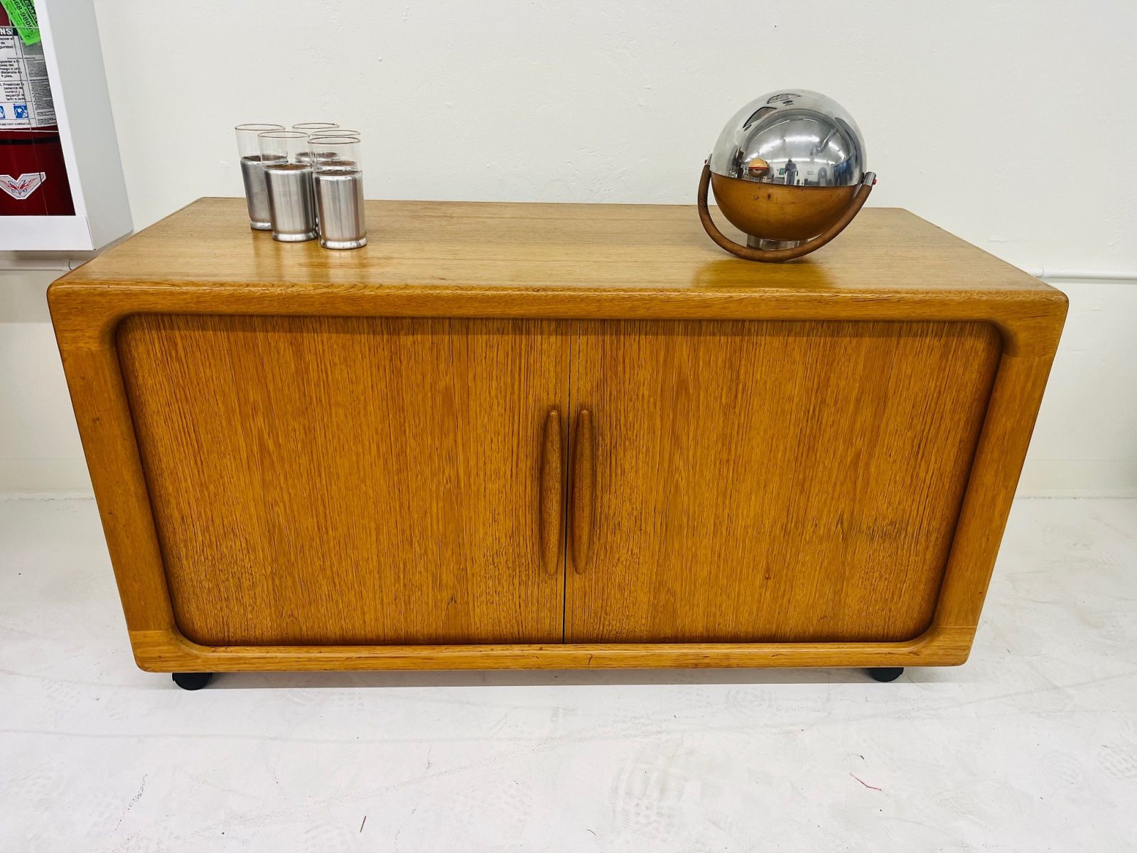 Danish Teak Entertainment Console Table By Dyrlund