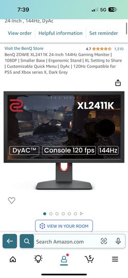 BENQ Monitor 144 hz XL2411K