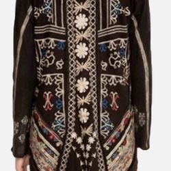 JOHNNY WAS shawl dress suit jacket Cimarron Patchwork Duster In Woodbark coat hoodie shirt