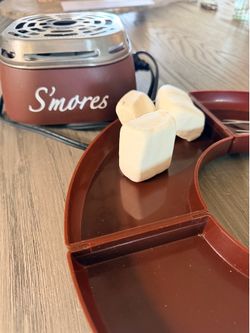 Nostalgia Tabletop Indoor Electric S’mores Maker with Trays & Roasting Forks