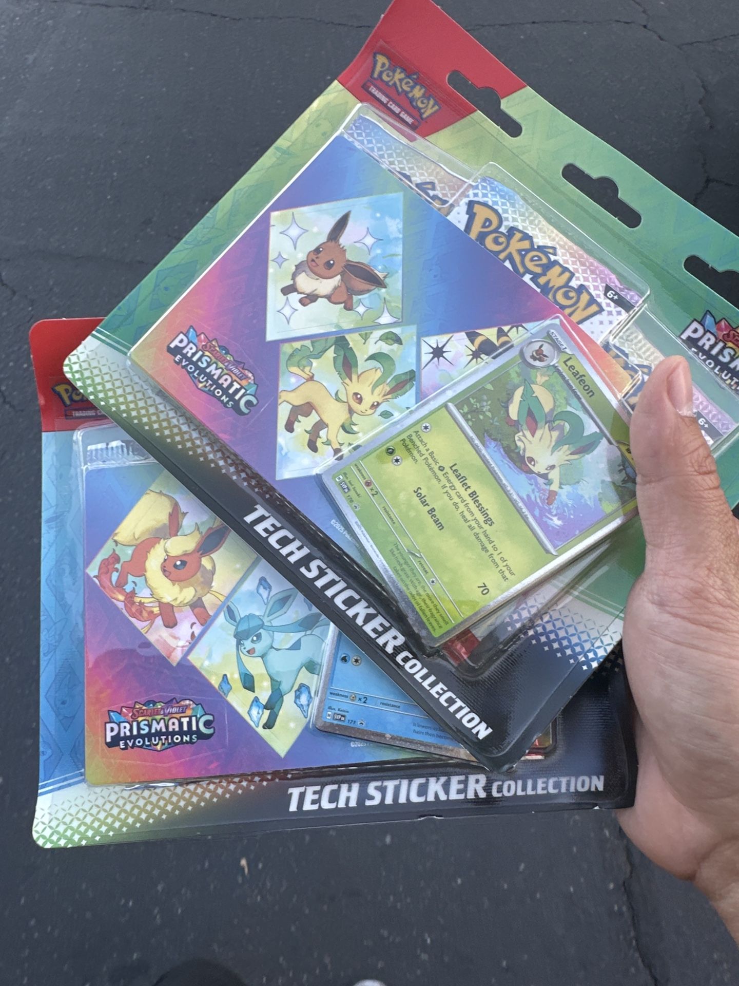 Pokemon Prismatic Evolutions Tech Sticker Collection