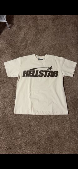 Hellstar Tee White With Brown Letters