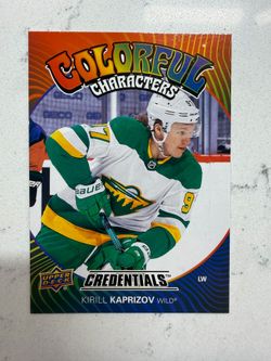 2024-25 UD Credentials - Kirill Kaprizov - Colorful Characters insert - 1:120 SSP - Wild