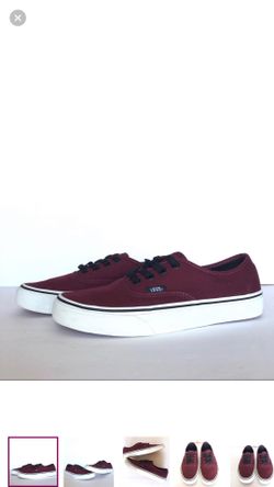 Vans Authentic Lo Burgundy Canvas Men / Women / Unisex Shoes
