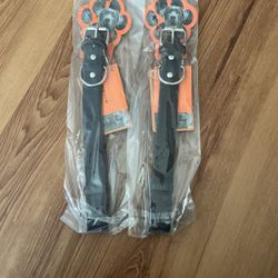 Two XL Leather Dog collar 