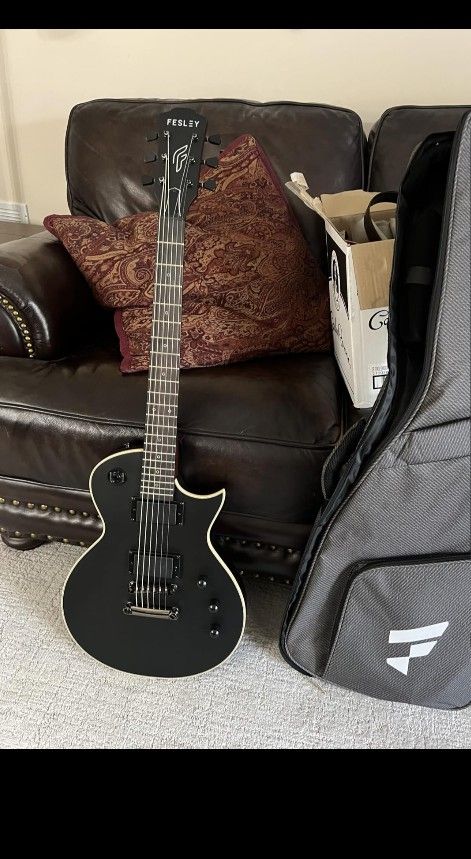 Black Fesley LP Electric Guitar 