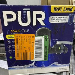 PUR MAXION Black Finish Faucet Filtration System 99% Lead Removal