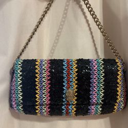 Kurt Geiger Long Kensington Woven Shoulder Bag