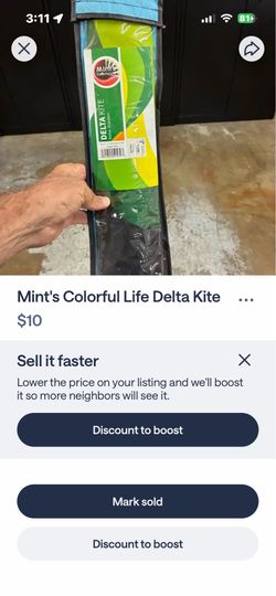 Mint's Colorful Life Delta Kite