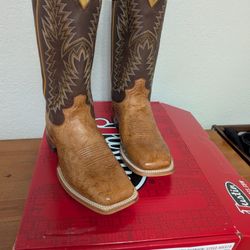 Justin Smooth Ostrich Boots 