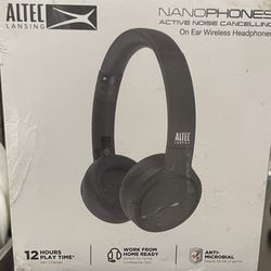 Altec Lansing Nanophones ANC Bluetooth Wireless Active Noise Cancelling Headphones