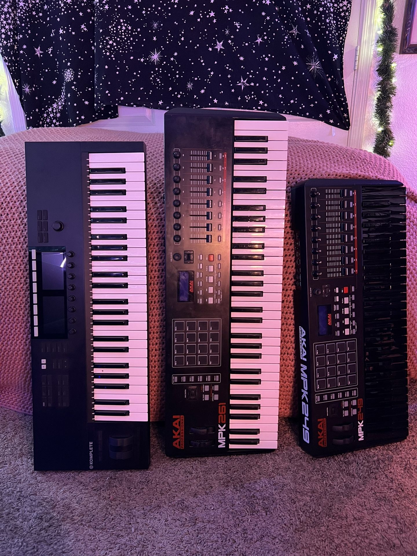 Various MIDI Keyboard Controllers - Semi-weighted keys, great condition