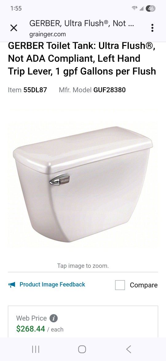 Power Flash Toilet Tank