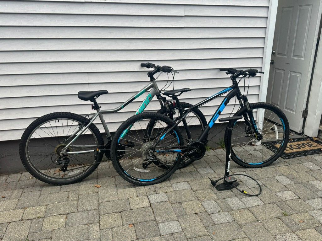 2 Adult Mountain Bikes For Sale