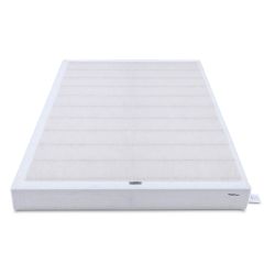 Amazon Basics Smart Box Spring Bed Base, 9-Inch Height Mattress Foundation, Tool-Free Easy Assembly, Queen, 79"L X 59.5"W X 9"H, White