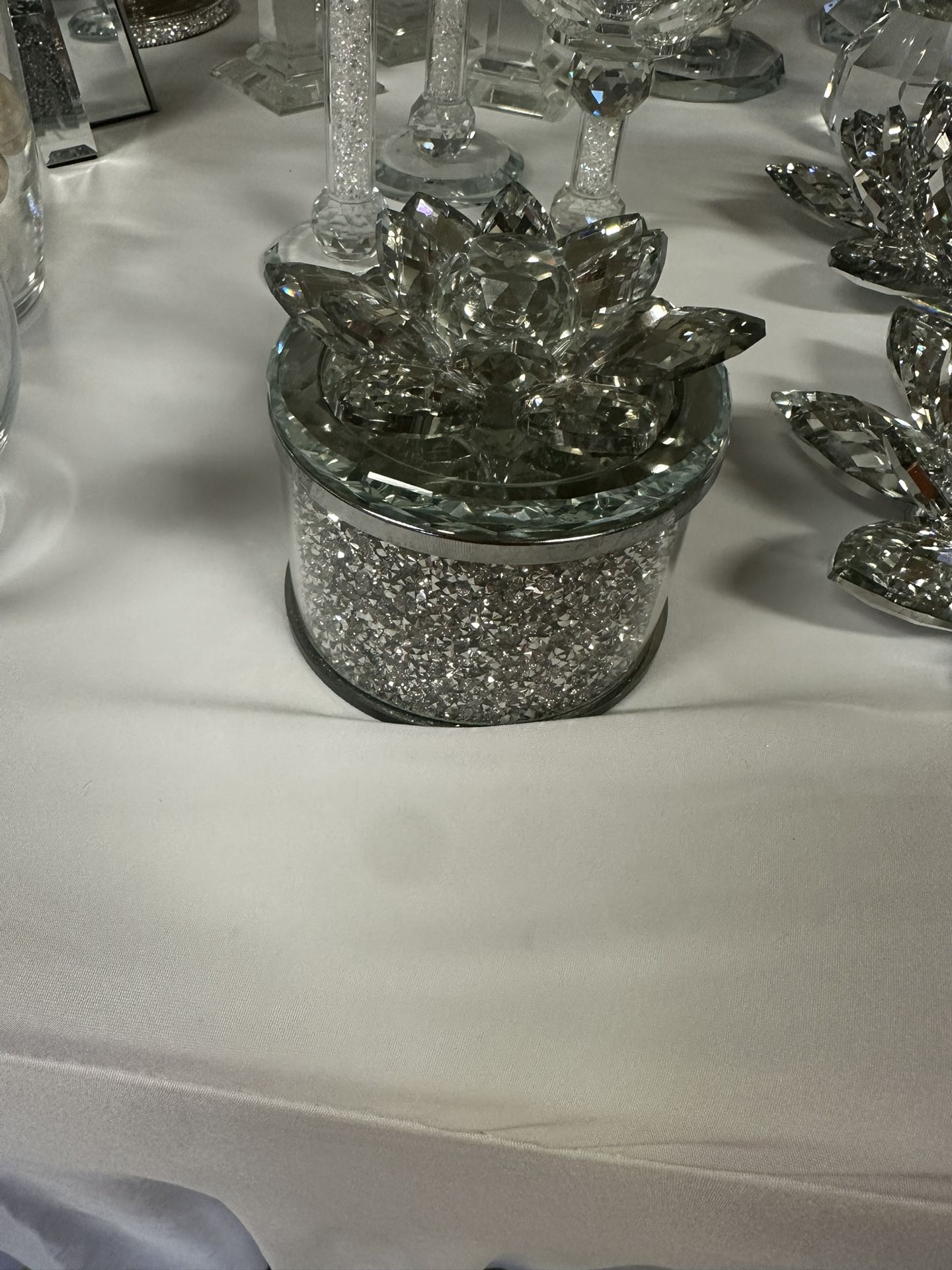 Iridescent Glass jar