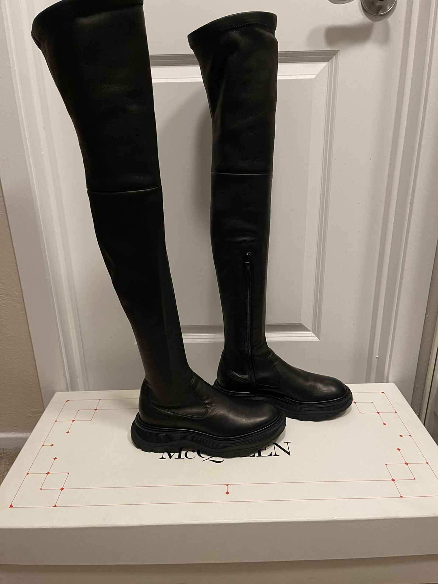 Alexander McQueen Knee High Boots - Main Image