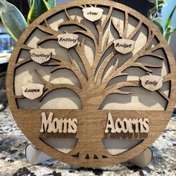Personalized Family Acorn Tree 