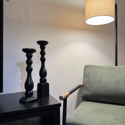 Wooden candle stick holders