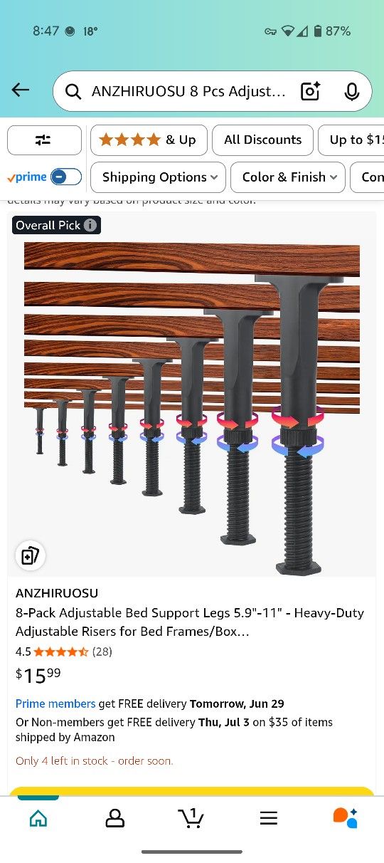 Bed Leg Support