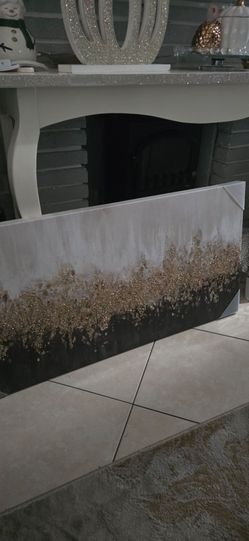 Beautiful large crystal picture brand new decorative