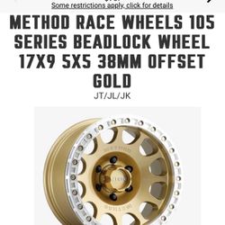 5x Method Race Beadlock Wheels