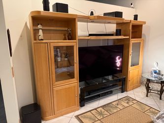 Bedroom set and Entertainment Center