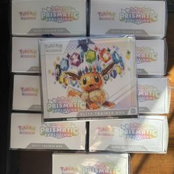 Pokemon: Prismatic Evolutions ETB New/Sealed (x10)