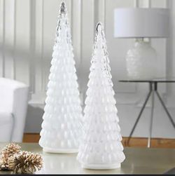 LED Glass Holiday Trees