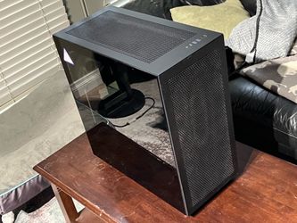 NZXT H7 Flow Black Gaming PC case with 4 RGB case fans