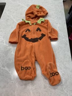 Infant Pumpkin Outfit Size 3 Months