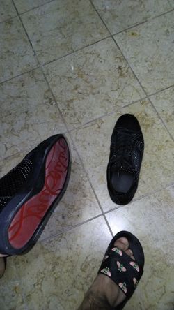 Cristian Louboutin red bottoms  size 10