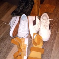 five pairs of shoes women's size 9