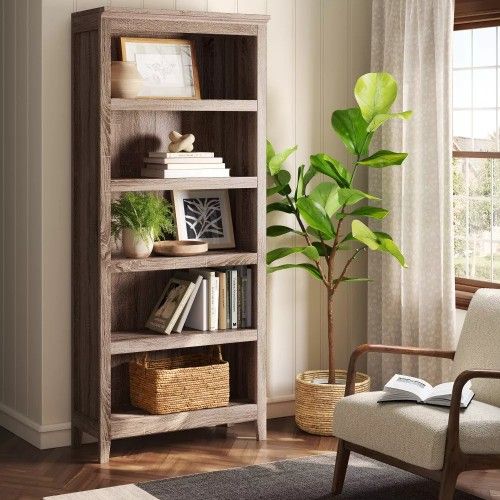 72 Carson Shelf Bookcase Threshold™ RusticADO #:TGT 30063Brand