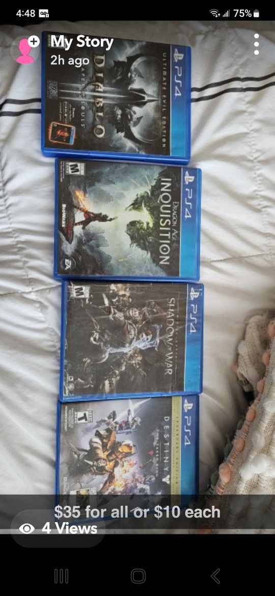 GAMES FOR SALE DM ME FOR PICS TO VERIFY THEY'RE CLEAN/ FUNCTIONAL 