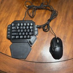 Half Gaming Keyboard And Logitech 6502 Mouse