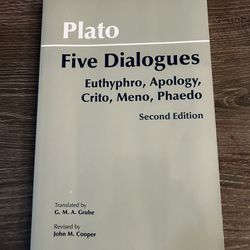 Plato Five Dialogues philosophy book 