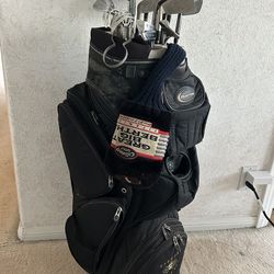 20 Golf Clubs w/Burton 14-way cart bag