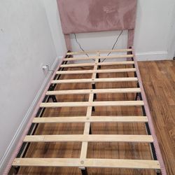 Twin Bed With Headboard With Lights Comes With Remote 